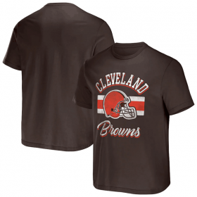 Wholesale Cheap Men\'s Cleveland Browns Brown x Darius Rucker Collection Stripe T-Shirt