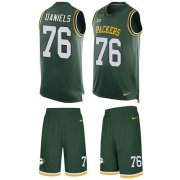Wholesale Cheap Nike Packers #76 Mike Daniels Green Team Color Men's Stitched NFL Limited Tank Top Suit Jersey