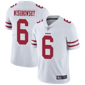 Wholesale Cheap Nike 49ers #6 Mitch Wishnowsky White Men\'s Stitched NFL Vapor Untouchable Limited Jersey