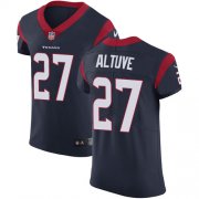 Wholesale Cheap Nike Texans #27 Jose Altuve Navy Blue Team Color Men's Stitched NFL Vapor Untouchable Elite Jersey