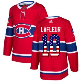 Wholesale Cheap Adidas Canadiens #10 Guy Lafleur Red Home Authentic USA Flag Stitched NHL Jersey
