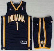 Wholesale Cheap Indiana Pacers #1 Lance Stephenson Blue Revolution 30 Swingman NBA Jersey Short Suit