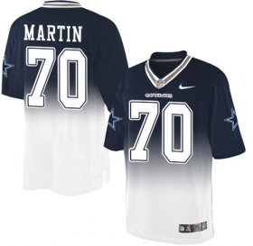 Wholesale Cheap Nike Cowboys #70 Zack Martin Navy Blue/White Men\'s Stitched NFL Elite Fadeaway Fashion Jersey