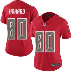 Wholesale Cheap Nike Buccaneers #80 O. J. Howard Red Women\'s Stitched NFL Limited Rush Jersey