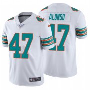 Wholesale Cheap Nike Dolphins #47 Kiko Alonso White Alternate Men's Stitched NFL 100th Season Vapor Untouchable Limited Jersey
