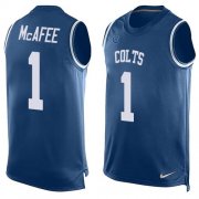 Wholesale Cheap Nike Colts #1 Pat McAfee Royal Blue Team Color Men's Stitched NFL Limited Tank Top Jersey