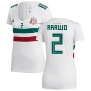 Wholesale Cheap Women's Mexico #2 Araujo Away Soccer Country Jersey