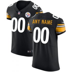 Wholesale Cheap Nike Pittsburgh Steelers Customized Black Team Color Stitched Vapor Untouchable Elite Men\'s NFL Jersey