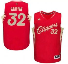Wholesale Cheap Men\'s Los Angeles Clippers #32 Blake Griffin Revolution 30 Swingman 2015 Christmas Day Red Jersey