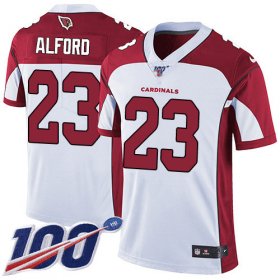 Wholesale Cheap Nike Cardinals #23 Robert Alford White Men\'s Stitched NFL 100th Season Vapor Limited Jersey