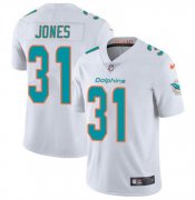 Cheap Men's Miami Dolphins #31 Byron Jones White Vapor Untouchable Limited Stitched Jersey