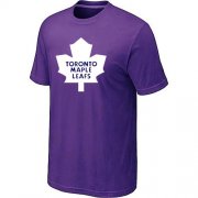 Wholesale Cheap Toronto Maple Leafs Big & Tall Logo Purple NHL T-Shirt