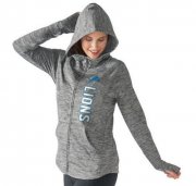 Wholesale Cheap Women's NFL Detroit Lions G-III 4Her by Carl Banks Recovery Full-Zip Hoodie Heathered Gray
