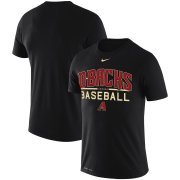 Wholesale Cheap Arizona Diamondbacks Nike Practice Performance T-Shirt Black