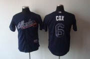 Wholesale Cheap Braves #6 Bobby Cox Blue Stitched MLB Jersey