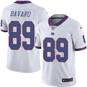 Wholesale Cheap Nike Giants #89 Mark Bavaro White Men\'s Stitched NFL Limited Rush Jersey