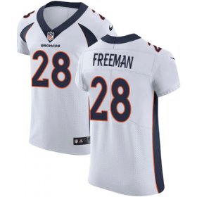 Wholesale Cheap Nike Broncos #28 Royce Freeman White Men\'s Stitched NFL Vapor Untouchable Elite Jersey