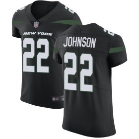 Wholesale Cheap Nike Jets #22 Trumaine Johnson Black Alternate Men\'s Stitched NFL Vapor Untouchable Elite Jersey