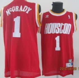 Wholesale Cheap Houston Rockets #1 Tracy McGrady Red Swingman Throwback Jersey