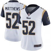 Wholesale Cheap Nike Rams #52 Clay Matthews White Women's Stitched NFL Vapor Untouchable Limited Jersey