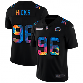 Cheap Chicago Bears #96 Akiem Hicks Men\'s Nike Multi-Color Black 2020 NFL Crucial Catch Vapor Untouchable Limited Jersey