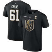 Wholesale Cheap Men's Vegas Golden Knights #61 Mark Stone Black 2023 Stanley Cup Champions Name & Number T-Shirt