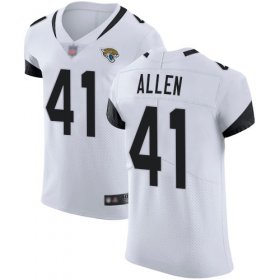 Wholesale Cheap Nike Jaguars #41 Josh Allen White Men\'s Stitched NFL Vapor Untouchable Elite Jersey