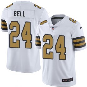 Wholesale Cheap Nike Saints #24 Vonn Bell White Men\'s Stitched NFL Limited Rush Jersey