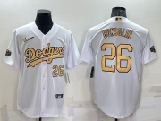 Wholesale Men's Los Angeles Dodgers #26 Tony Gonsolin Number White 2022 All Star Stitched Cool Base Nike Jersey