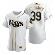 Wholesale Cheap Tampa Bay Rays #39 Kevin Kiermaier White Nike Men's Authentic Golden Edition MLB Jersey