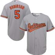 Wholesale Cheap Orioles #5 Brooks Robinson Grey Cool Base Stitched Youth MLB Jersey
