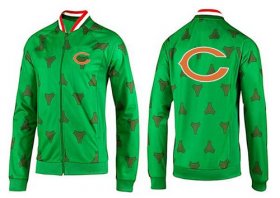 Wholesale Cheap NFL Chicago Bears Team Logo Jacket Green