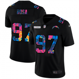 Cheap Los Angeles Chargers #97 Joey Bosa Men\'s Nike Multi-Color Black 2020 NFL Crucial Catch Vapor Untouchable Limited Jersey