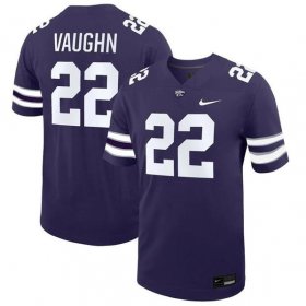 Cheap Men\'s Kansas State Wildcats #22 Deuce Vaughn Purple Stitched Jersey