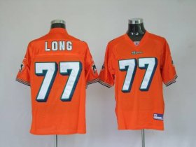 Wholesale Cheap Dolphins Jake Long #77 Orange Stitched NFL Jersey