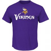 Wholesale Cheap Minnesota Vikings Majestic Critical Victory T-Shirt Purple