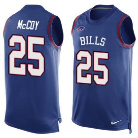 Wholesale Cheap Nike Bills #25 LeSean McCoy Royal Blue Team Color Men\'s Stitched NFL Limited Tank Top Jersey