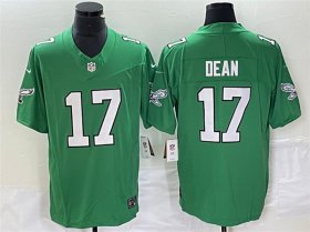 Wholesale Cheap Men\'s Philadelphia Eagles #17 Nakobe Dean Green 2023 F.U.S.E. Vapor Untouchable Football Stitched Jersey