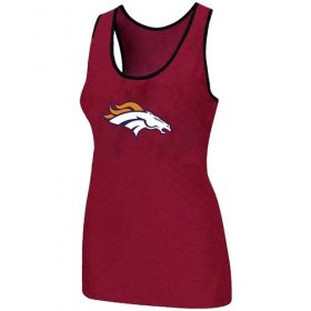 Wholesale Cheap Women\'s Nike Denver Broncos Big Logo Tri-Blend Racerback Stretch Tank Top Red