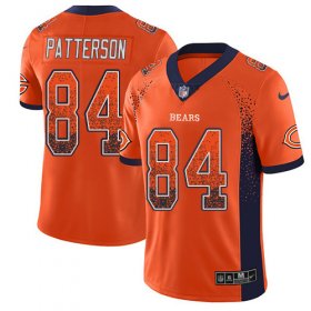 Wholesale Cheap Nike Bears #84 Cordarrelle Patterson Orange Alternate Men\'s Stitched NFL Limited Rush Drift Fashion Jersey