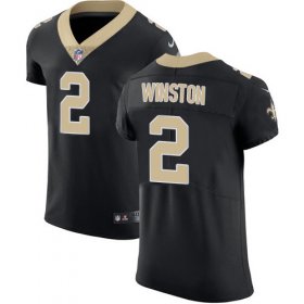 Wholesale Cheap Nike Saints #2 Jameis Winston Black Team Color Men\'s Stitched NFL Vapor Untouchable Elite Jersey