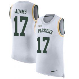 Wholesale Cheap Nike Packers #17 Davante Adams White Men\'s Stitched NFL Limited Rush Tank Top Jersey