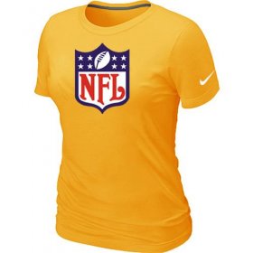 Wholesale Cheap Women\'s Nike NFL Logo NFL T-Shirt Yellow