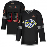 Wholesale Cheap Nashville Predators #33 Viktor Arvidsson Adidas Men's Black USA Flag Limited NHL Jersey