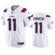Wholesale Cheap Men's New England Patriots #11 Tyquan Thornton White Vapor Untouchable Limited Stitched Jersey