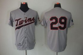 Wholesale Cheap Mitchell And Ness 1969 Twins #29 Rod Carew Grey Throwback Stitched MLB Jersey