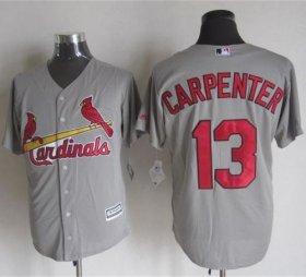 Wholesale Cheap Cardinals #13 Matt Carpenter Grey New Cool Base Stitched MLB Jersey