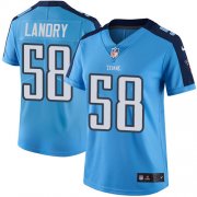 Wholesale Cheap Nike Titans #58 Harold Landry Light Blue Women's Stitched NFL Limited Rush Jersey
