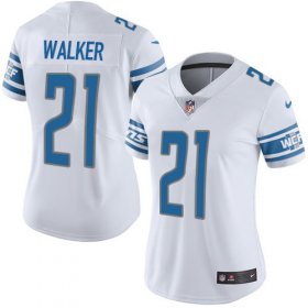Wholesale Cheap Nike Lions #21 Tracy Walker White Women\'s Stitched NFL Vapor Untouchable Limited Jersey