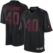 Wholesale Cheap Nike Cardinals #40 Pat Tillman Black Men's Stitched NFL Impact Limited Jersey